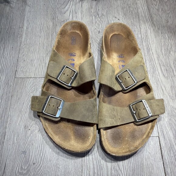 Birkenstock Arizona Soft Footbed Sandal EU 43 US 10 Tobacco Brown Oiled Leather main image 8